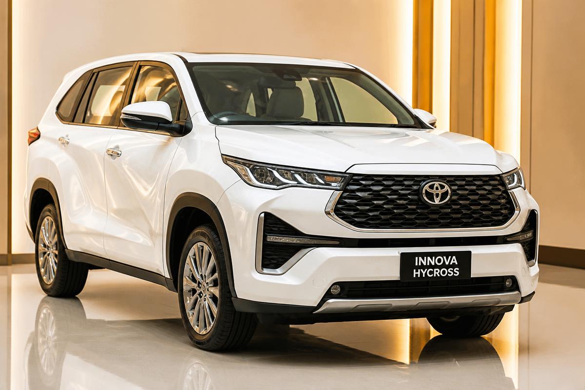 White Toyota Hycross — Flagship Luxury chauffeur car